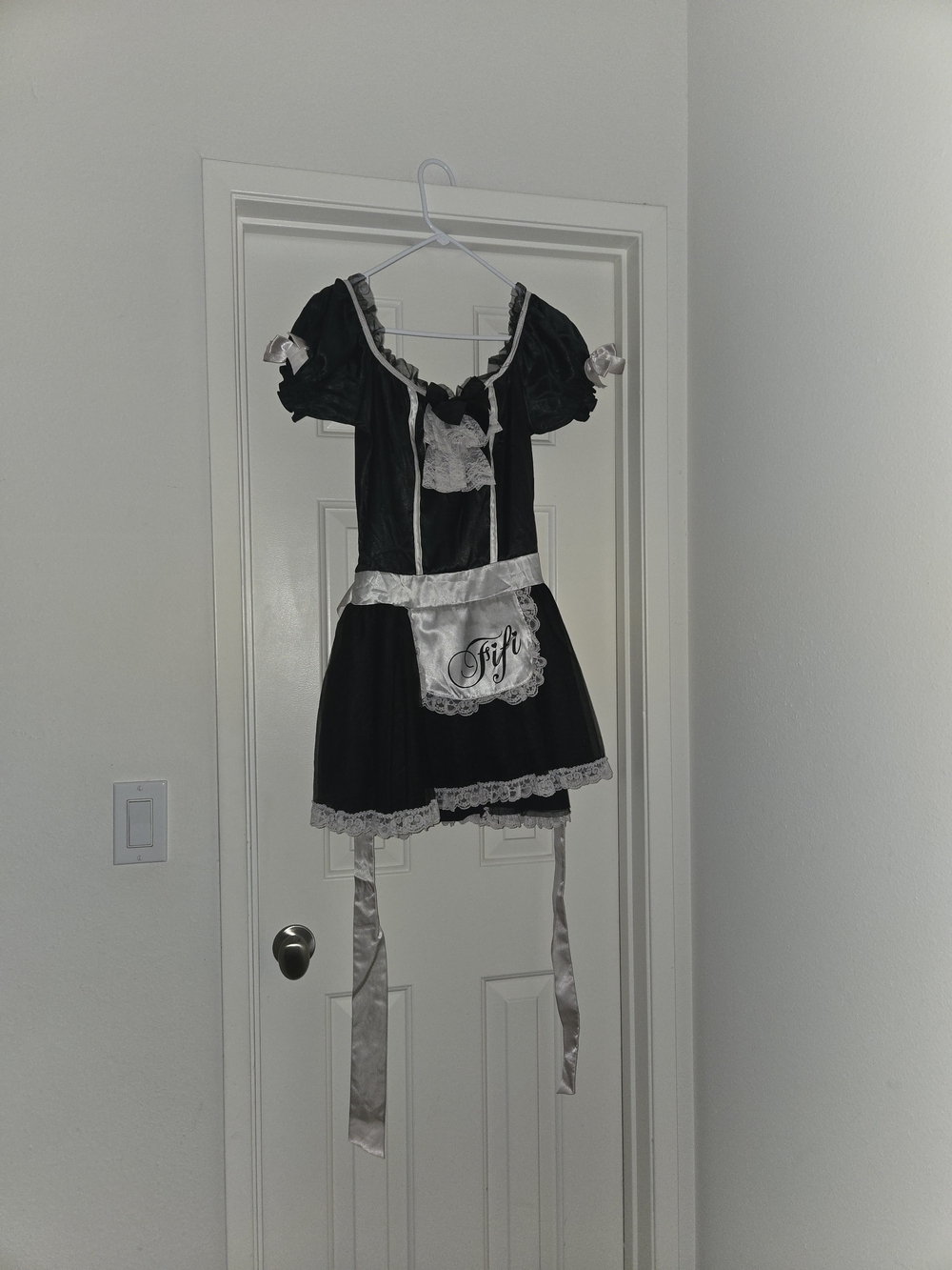 Leg Avenue Black and White French Maid Costume with Apron